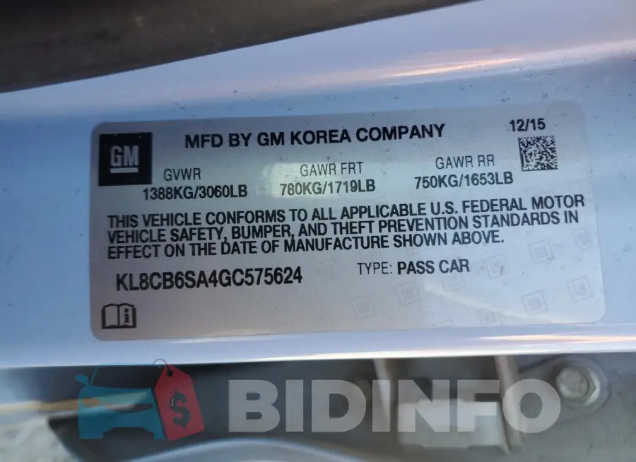 KL8CB6SA4GC575624 Photo# 12