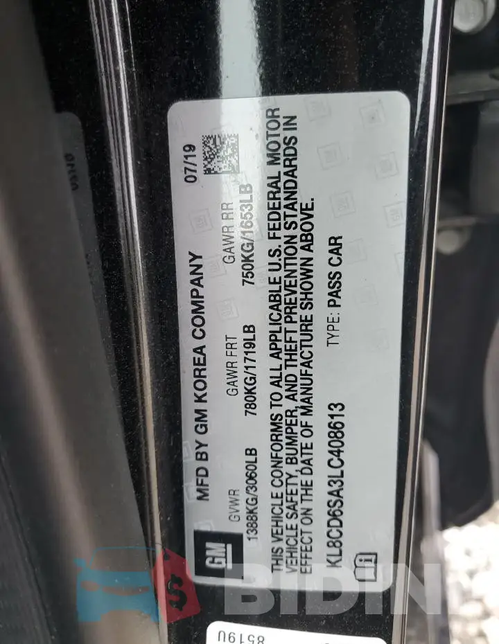 KL8CD6SA3LC408613 Photo# 12