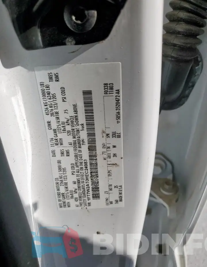 1FT7W2AT0HEC24983 Photo# 12