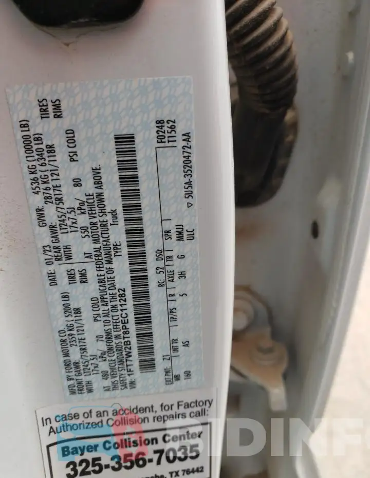 1FT7W2BT8PEC11282 Photo# 12