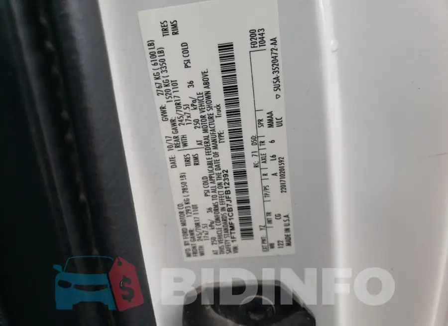 1FTMF1CB7JFB12392 Photo# 12