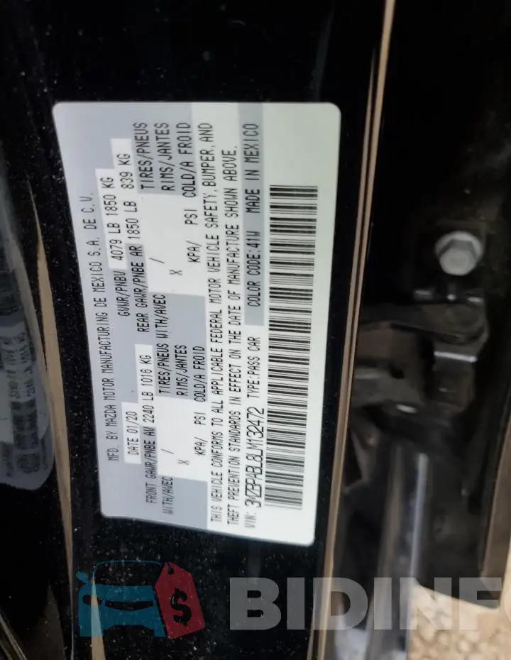 3MZBPABL8LM132472 Photo# 12