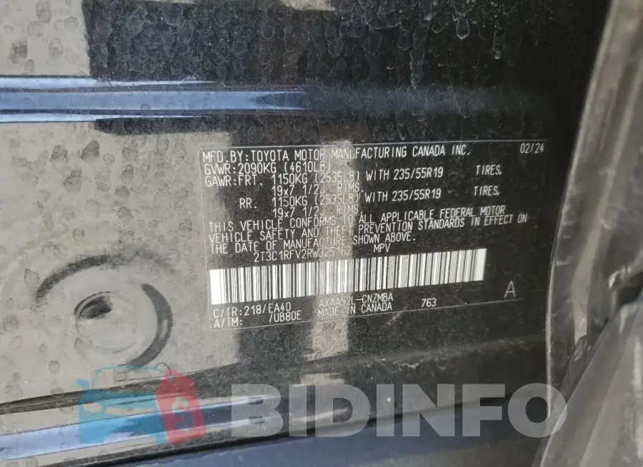 2T3C1RFV2RW325162 Photo# 13