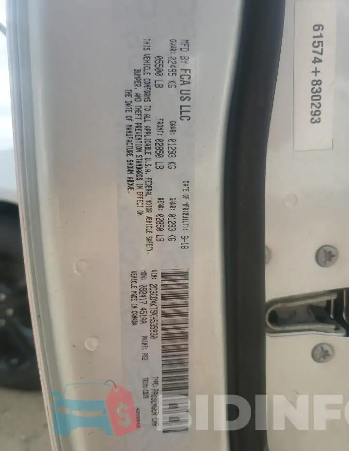 2C3CDXKT5KH535930 Photo# 12