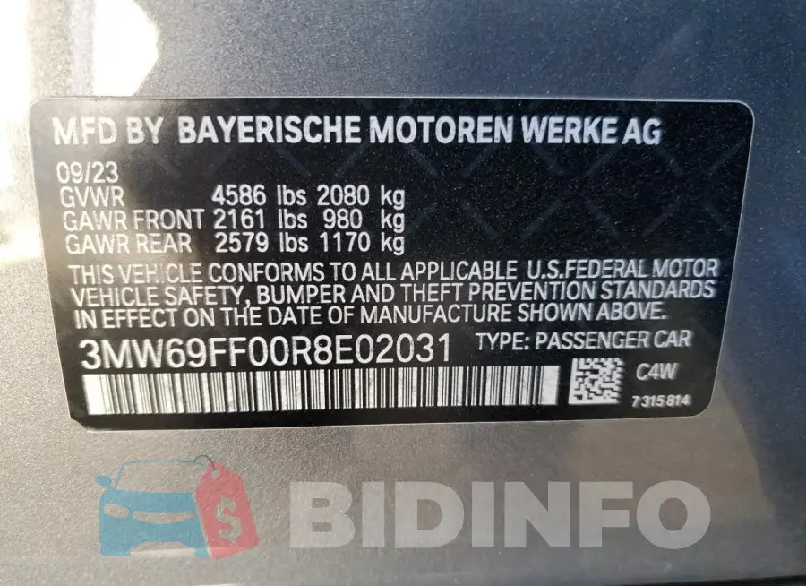 3MW69FF00R8E02031 Photo# 12