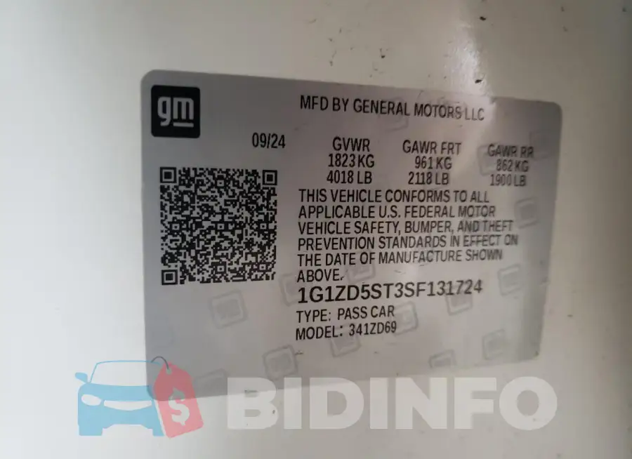 1G1ZD5ST3SF131724 Photo# 12