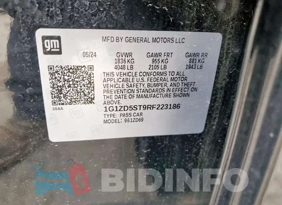 1G1ZD5ST9RF223186 Photo# 12