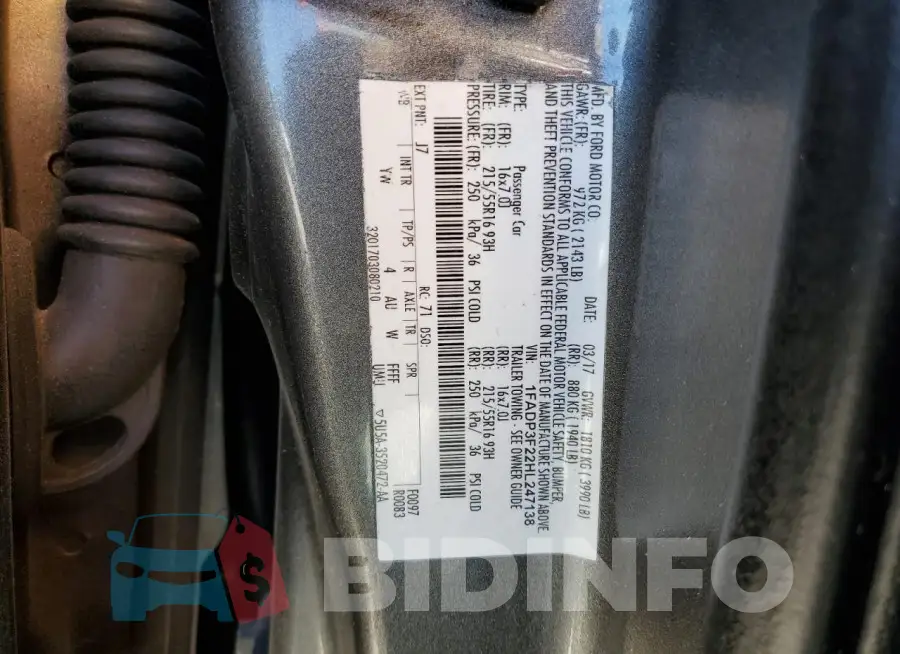 1FADP3F22HL247138 Photo# 13