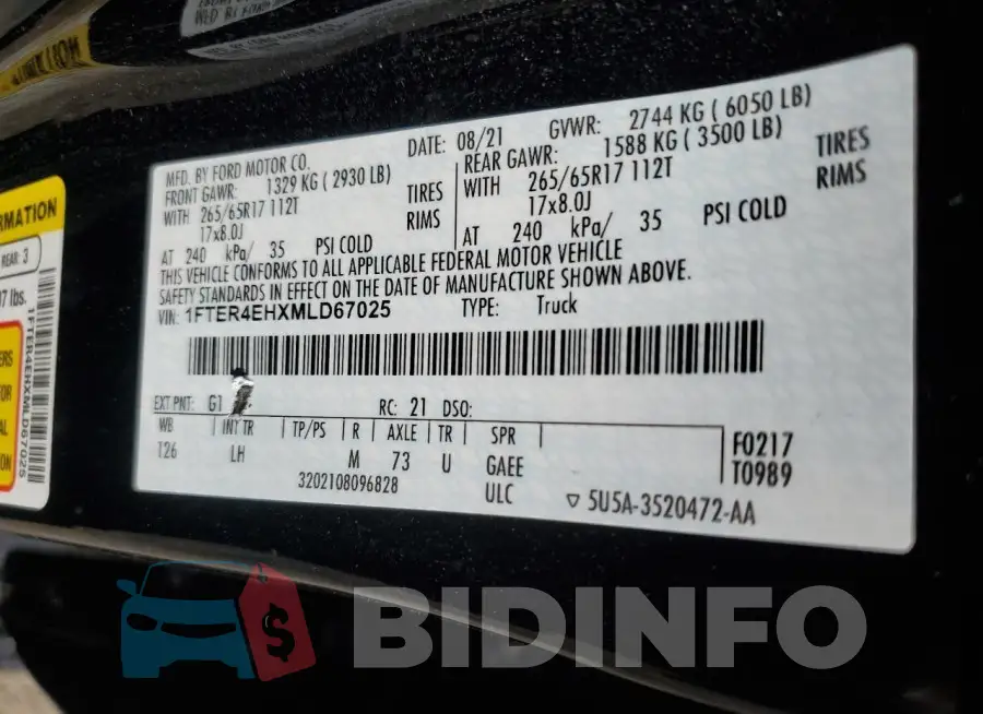 1FTER4EHXMLD67025 Photo# 13