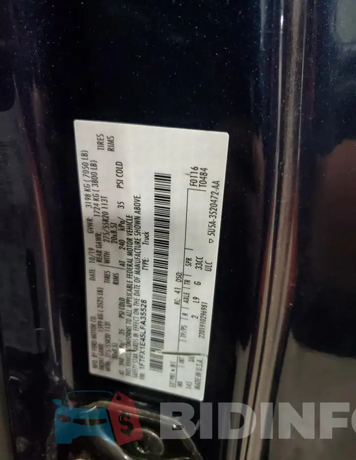 1FTFX1E45LFA35528 Photo# 12