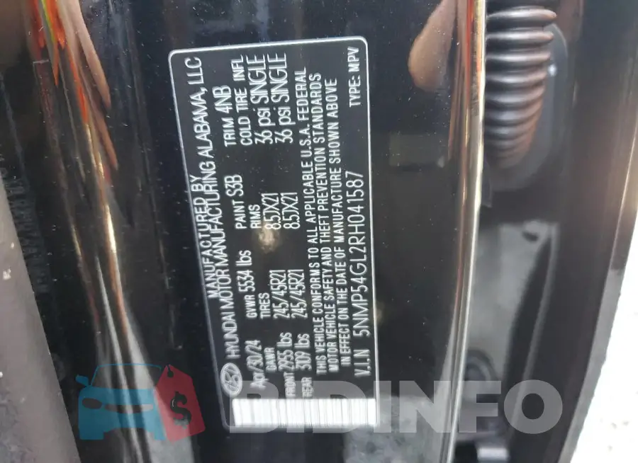 5NMP54GL2RH041587 Photo# 14