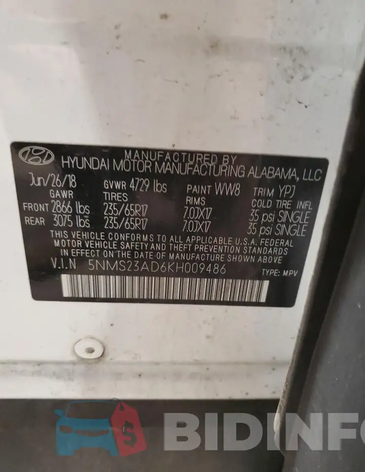 5NMS23AD6KH009486 Photo# 13