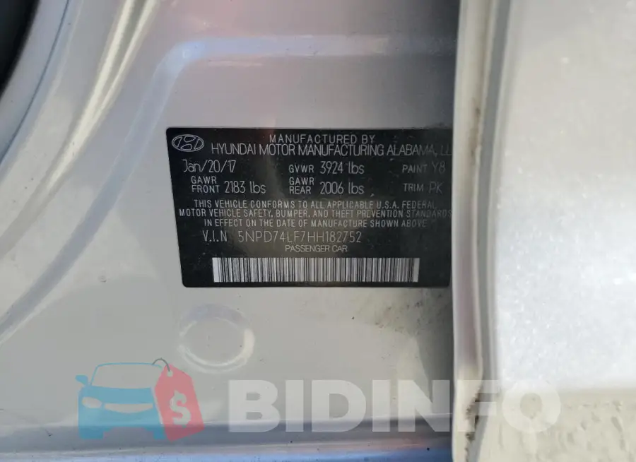 5NPD74LF7HH182752 Photo# 13