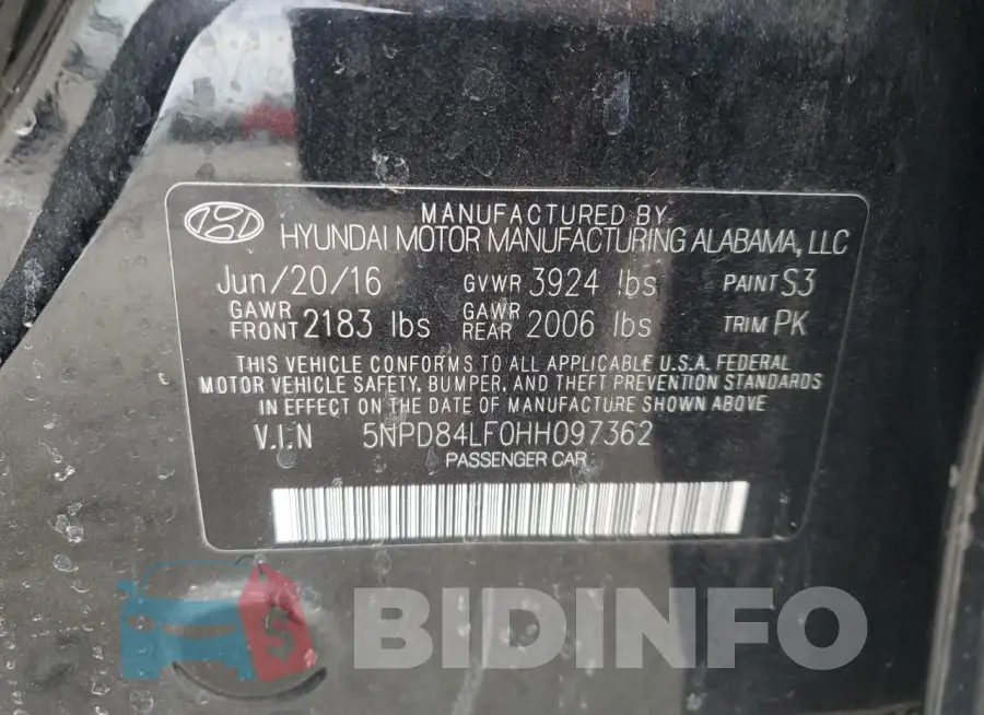 5NPD84LF0HH097362 Photo# 12