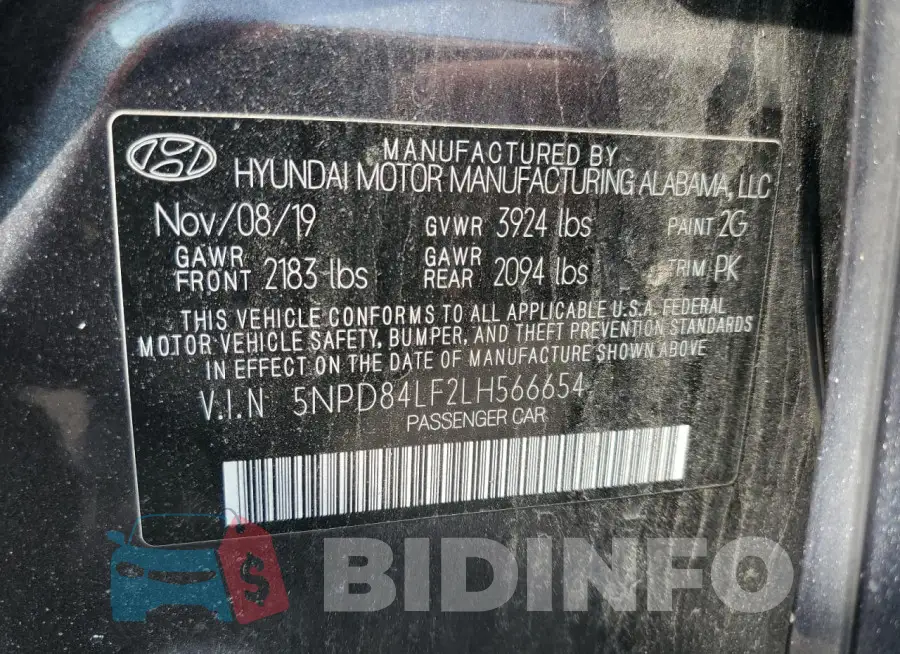 5NPD84LF2LH566654 Photo# 12
