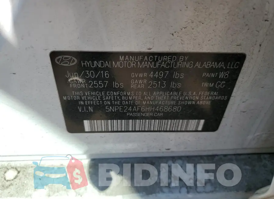 5NPE24AF6HH468680 Photo# 12