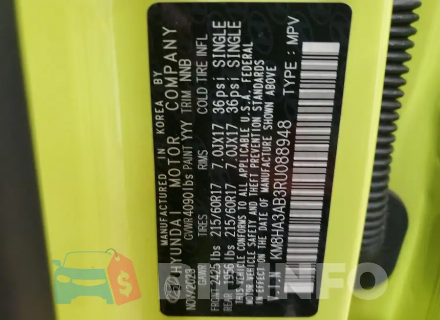KM8HA3AB3RU088948 Photo# 13