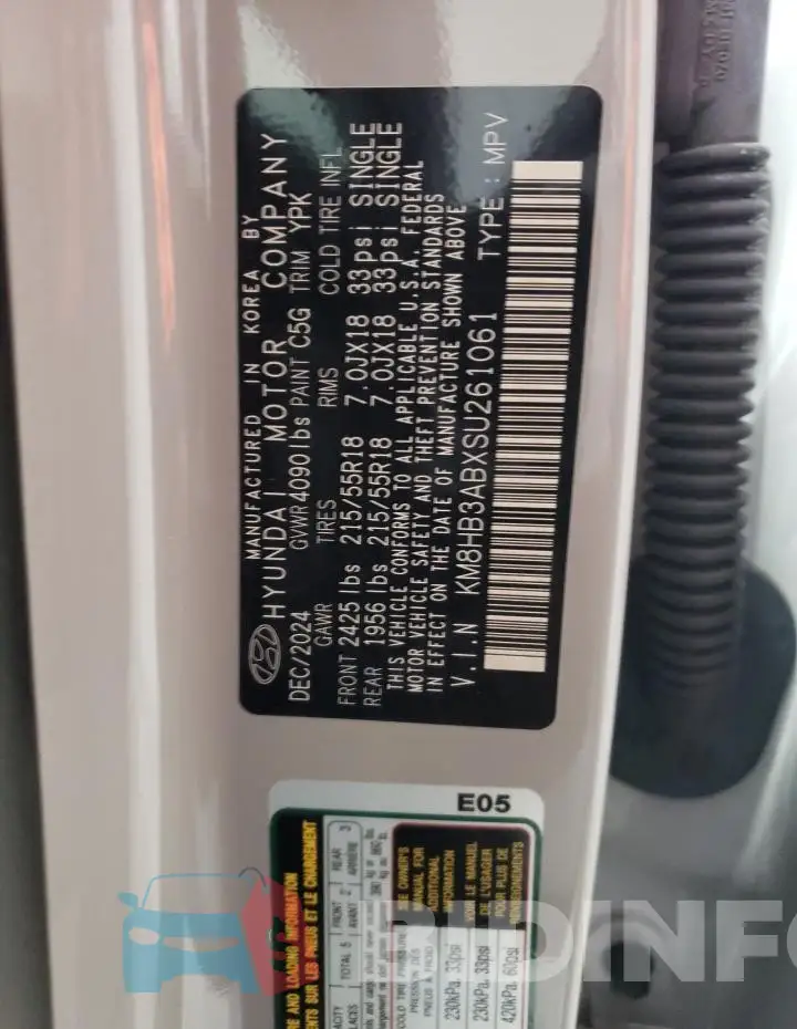 KM8HB3ABXSU261061 Photo# 13