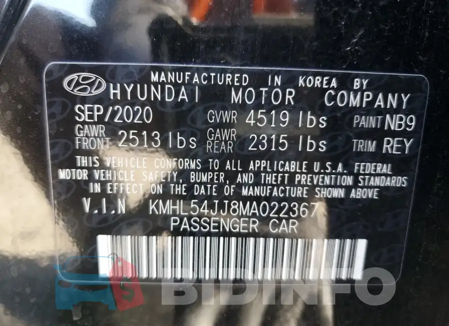 KMHL54JJ8MA022367 Photo# 12