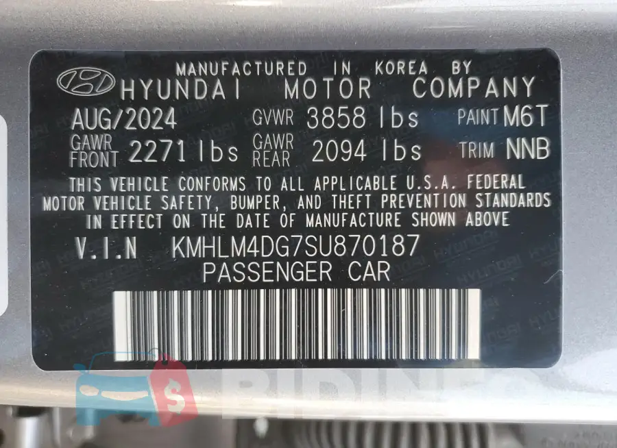 KMHLM4DG7SU870187 Photo# 13