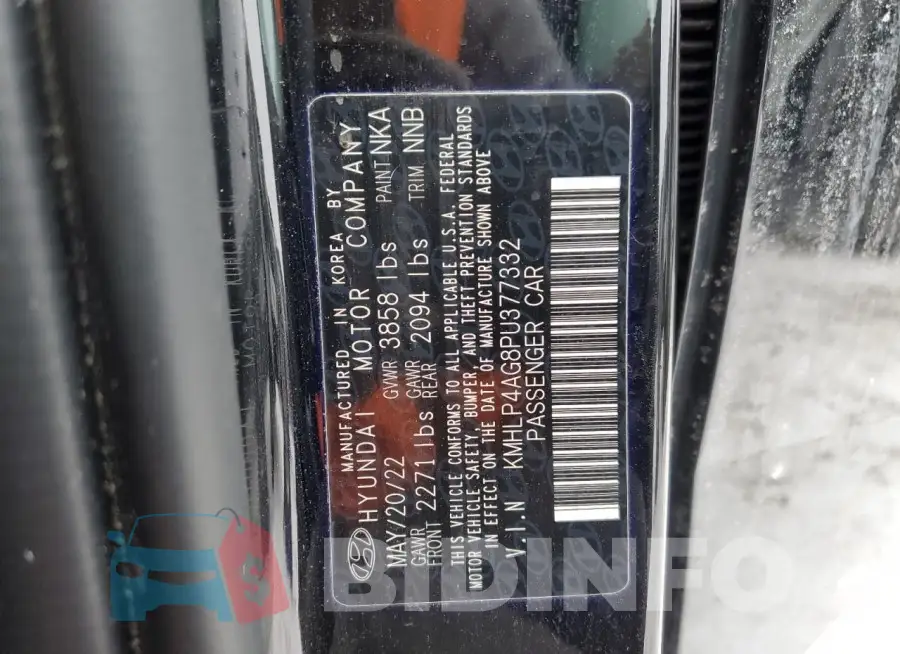 KMHLP4AG8PU377332 Photo# 13