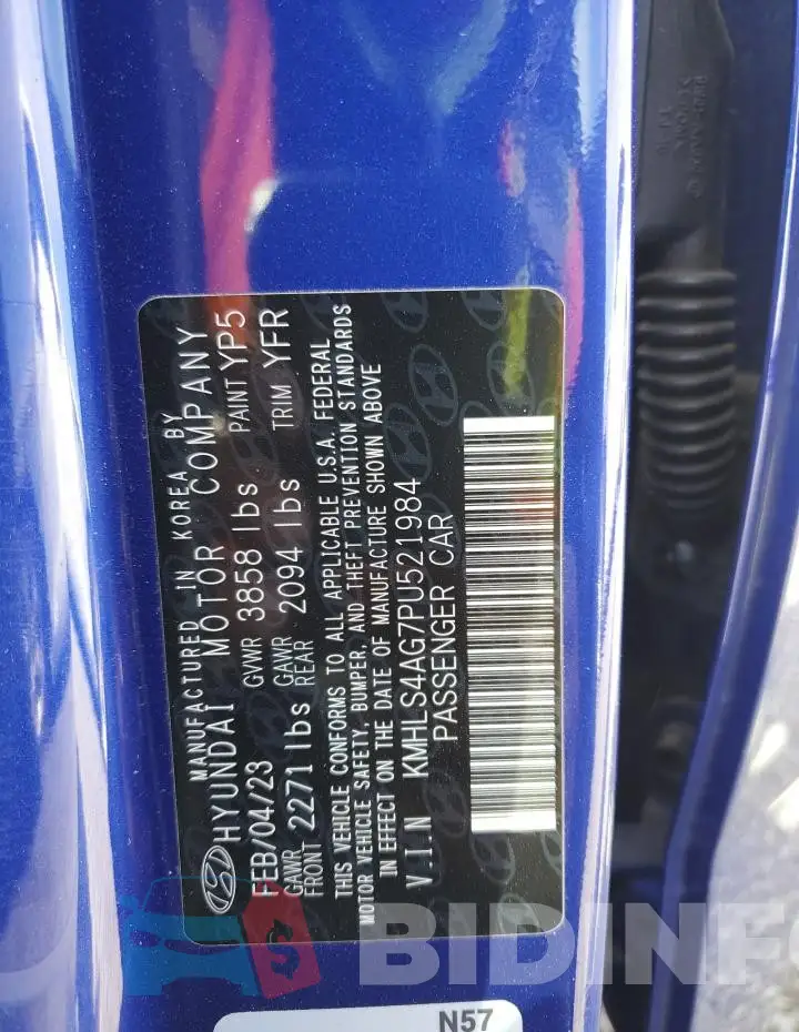 KMHLS4AG7PU521984 Photo# 13