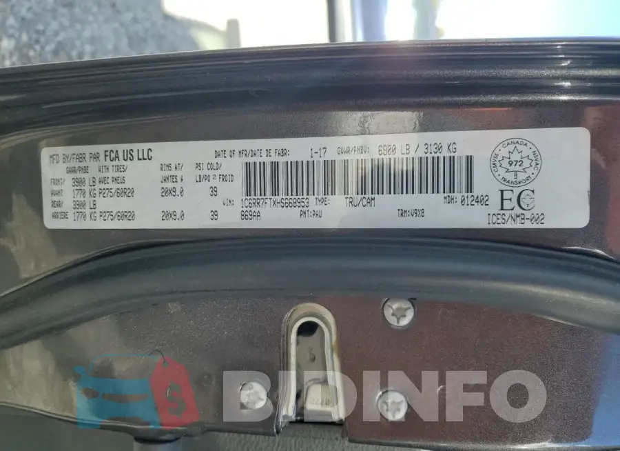 1C6RR7FTXHS668953 Photo# 12