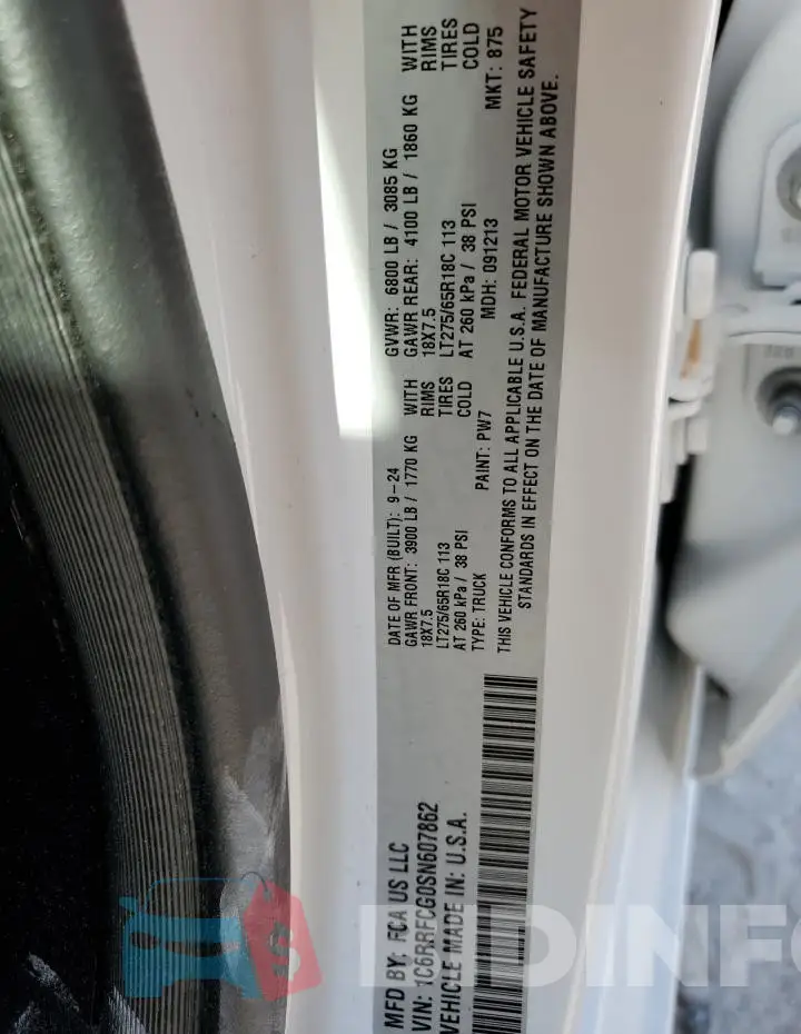 1C6RRFCG0SN607862 Photo# 12