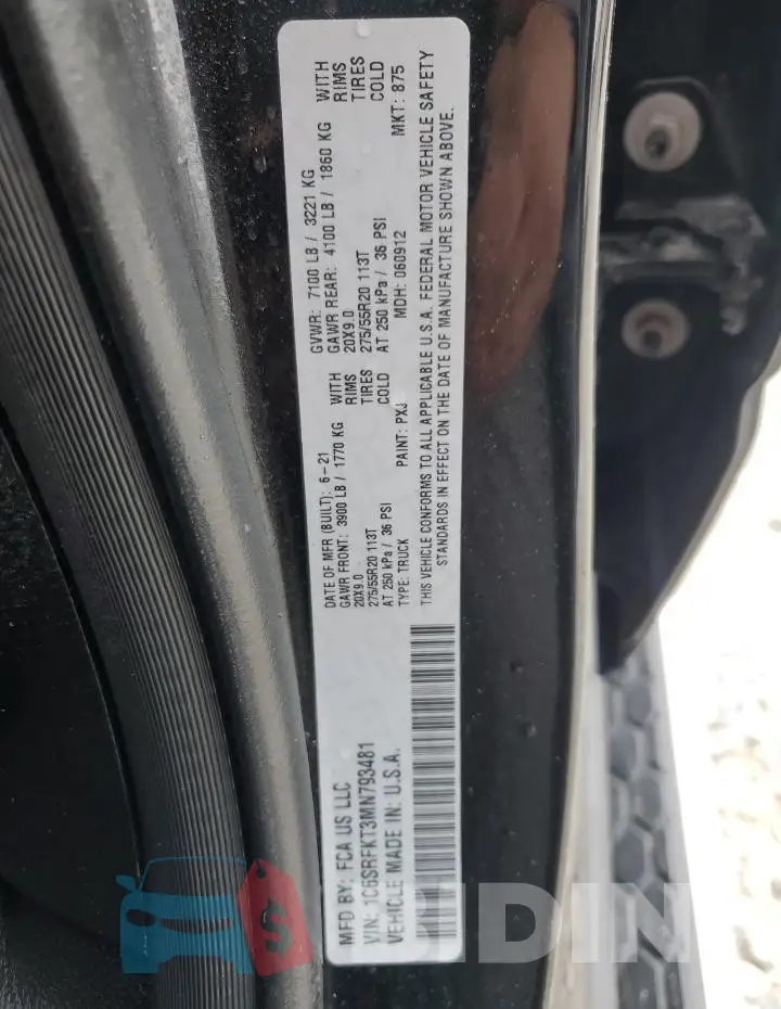 1C6SRFKT3MN793481 Photo# 12
