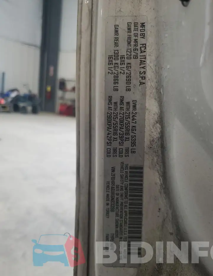 ZFBHRFABXK6N83398 Photo# 13