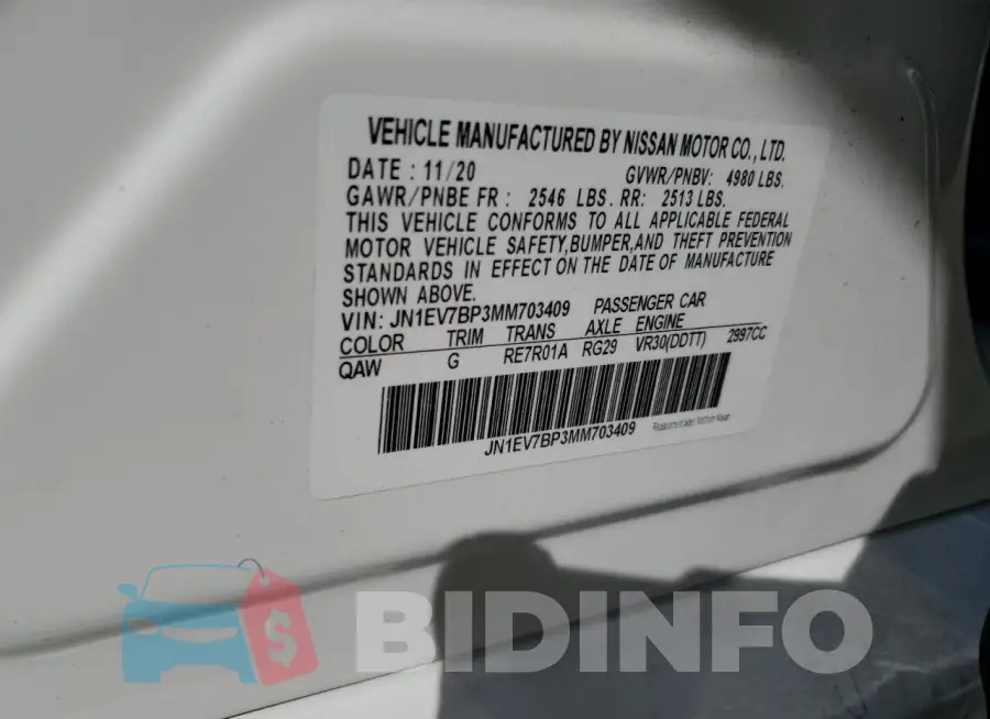 JN1EV7BP3MM703409 Photo# 13