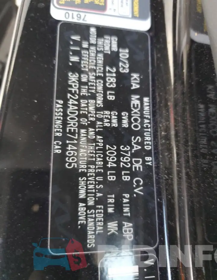 3KPF24AD0RE714695 Photo# 12