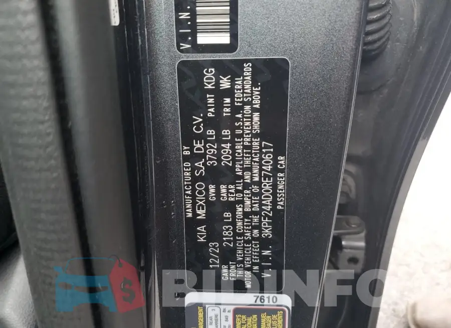 3KPF24AD0RE740617 Photo# 13