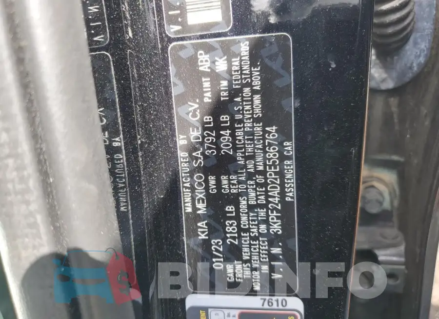 3KPF24AD2PE586764 Photo# 13