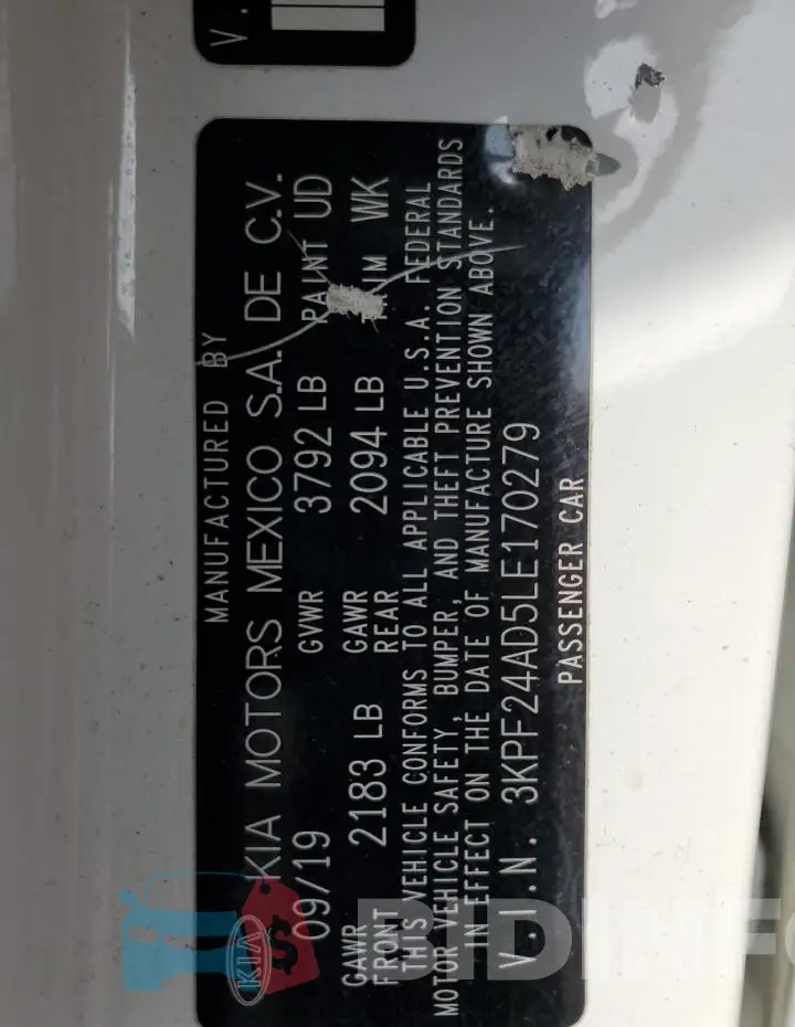3KPF24AD5LE170279 Photo# 12
