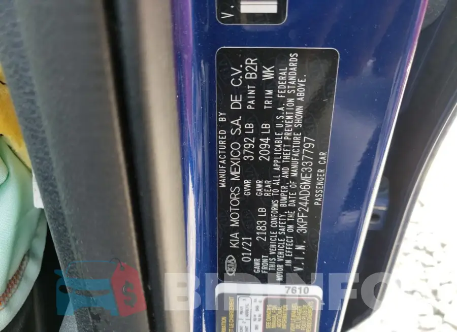 3KPF24AD6ME337797 Photo# 12