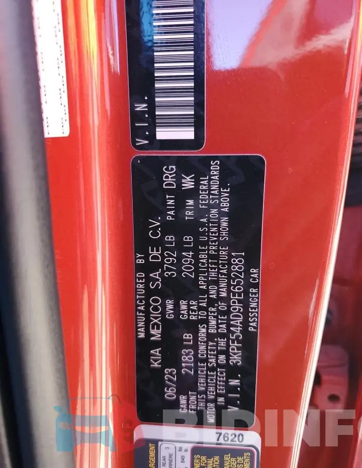 3KPF54AD9PE652881 Photo# 12