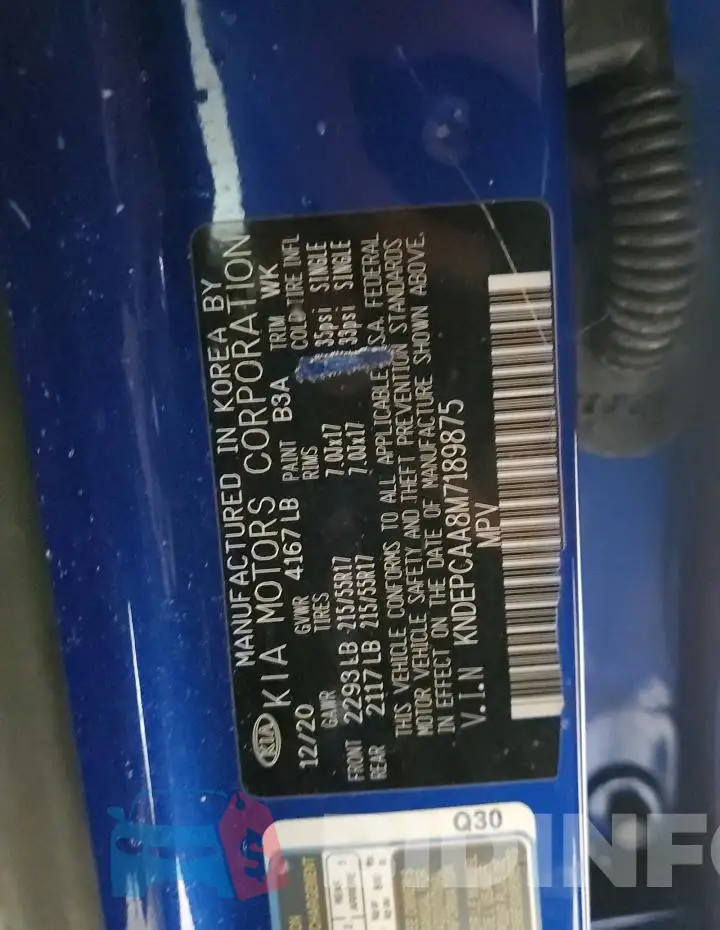KNDEPCAA8M7189875 Photo# 13