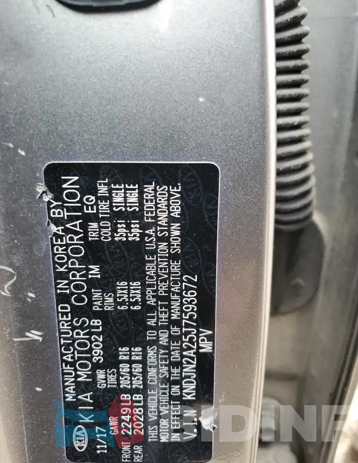 KNDJN2A25J7593672 Photo# 14