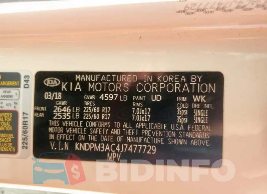 KNDPM3AC4J7477729 Photo# 14