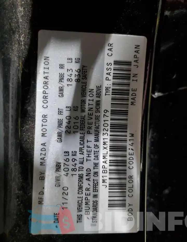 JM1BPAMLXM1320179 Photo# 13