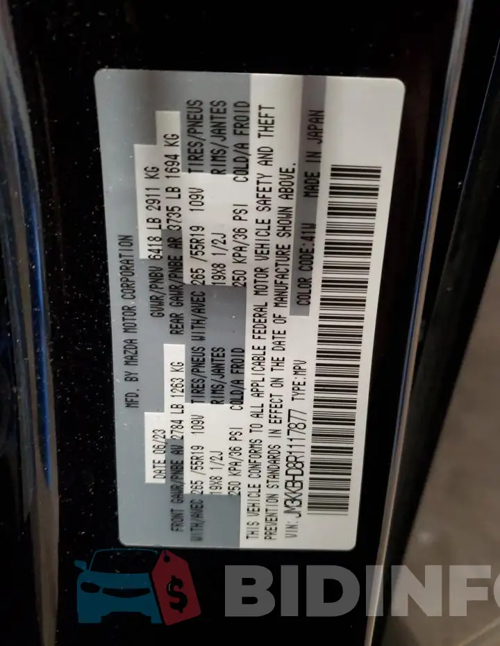 JM3KKBHD8R1117877 Photo# 13