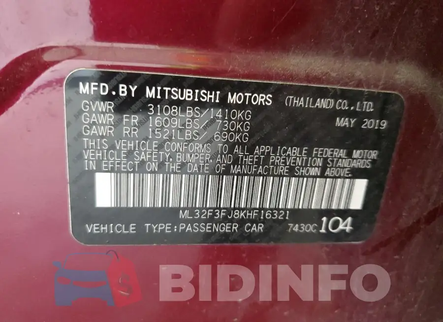 ML32F3FJ8KHF16321 Photo# 12