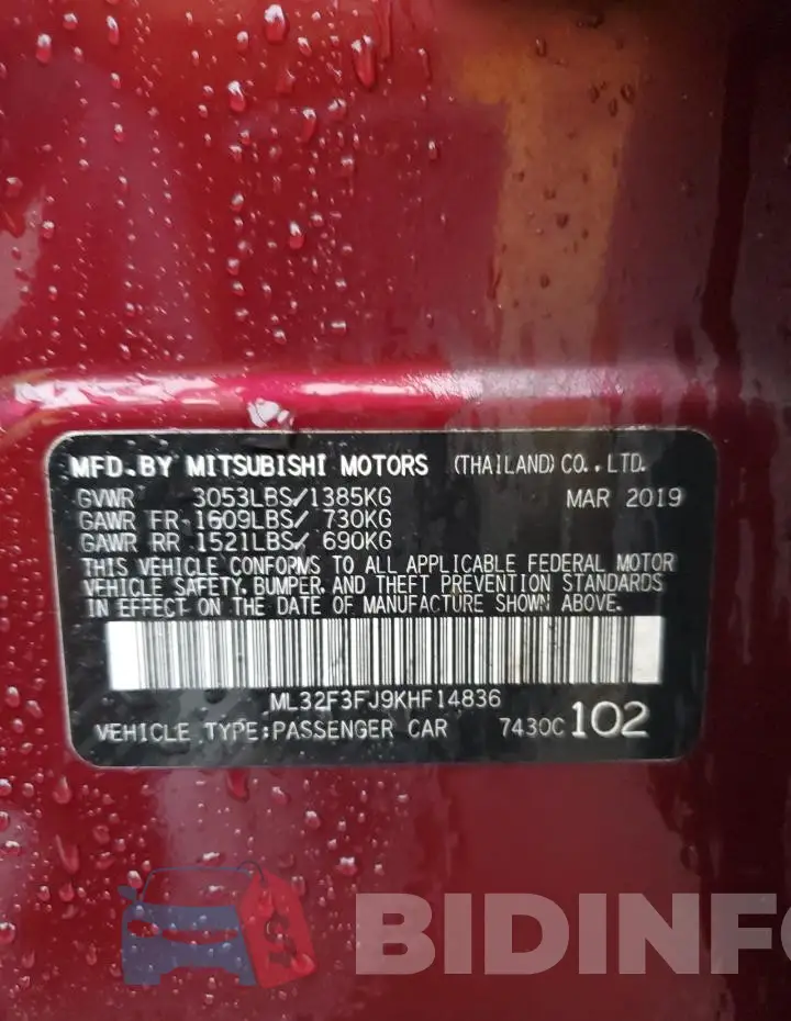 ML32F3FJ9KHF14836 Photo# 12