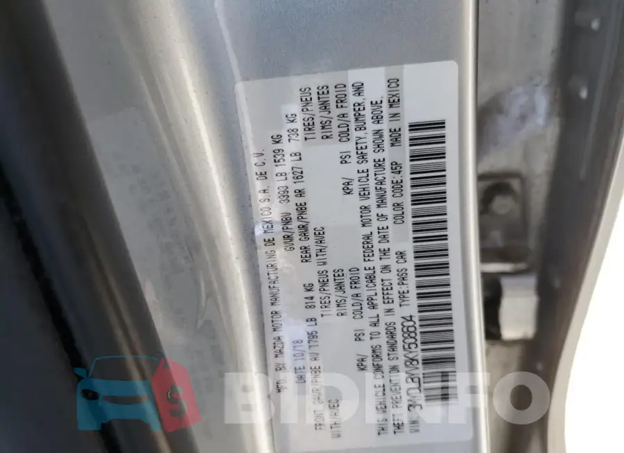 3MYDLBYV8KY508604 Photo# 12