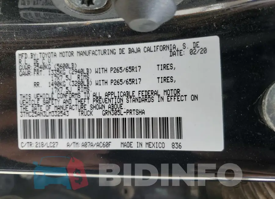 3TMCZ5AN3LM332543 Photo# 13