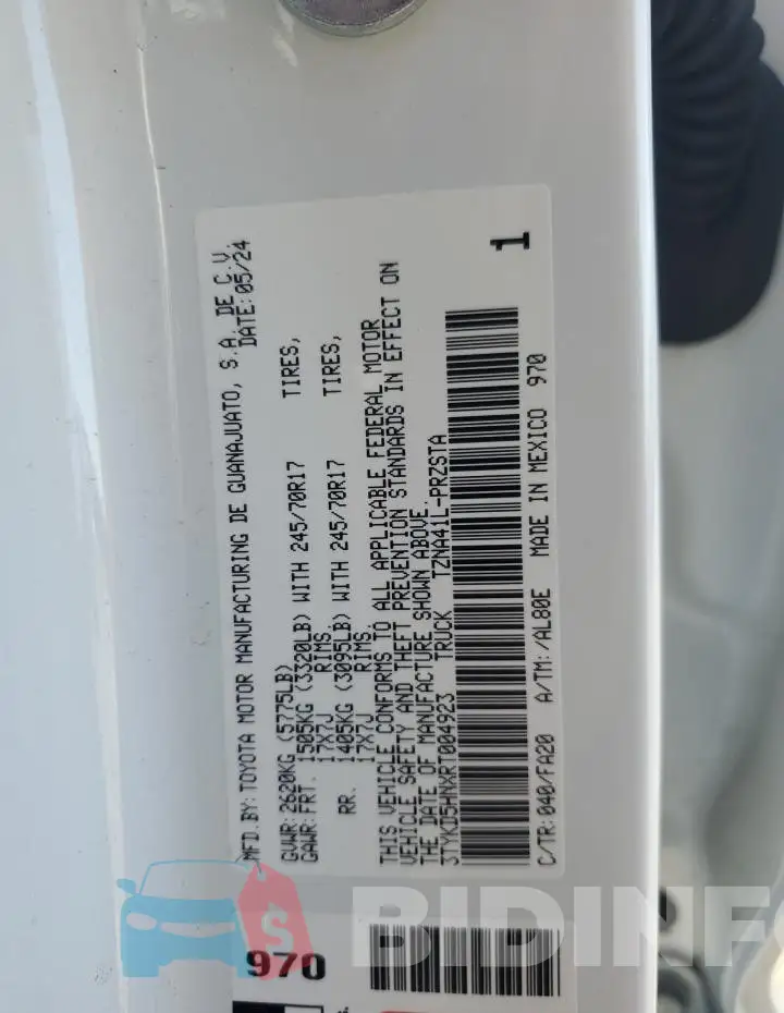 3TYKD5HNXRT004923 Photo# 12