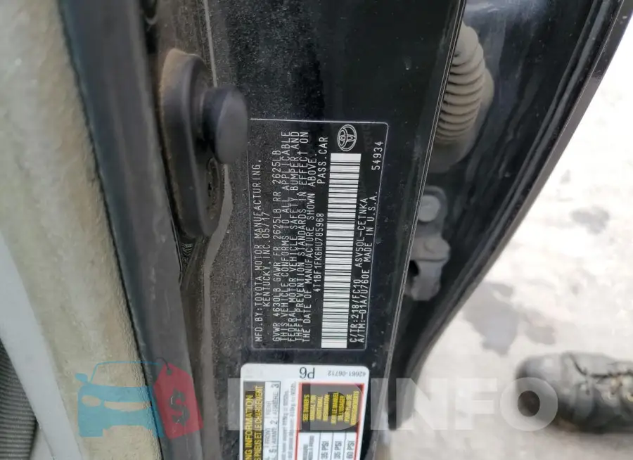 4T1BF1FK6HU785968 Photo# 13