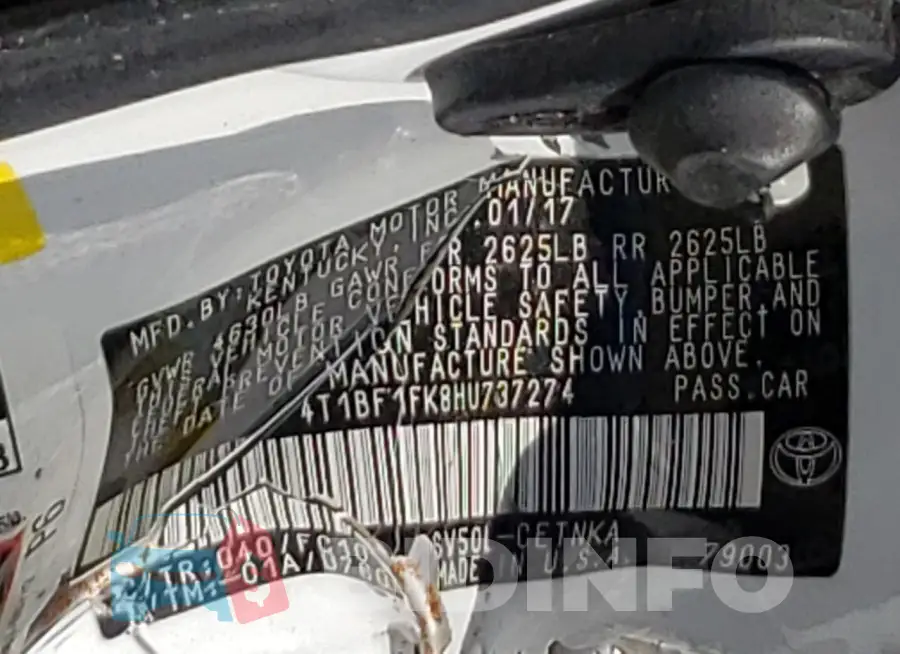 4T1BF1FK8HU737274 Photo# 13