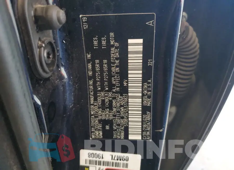 5TDBY5G12LS176823 Photo# 12